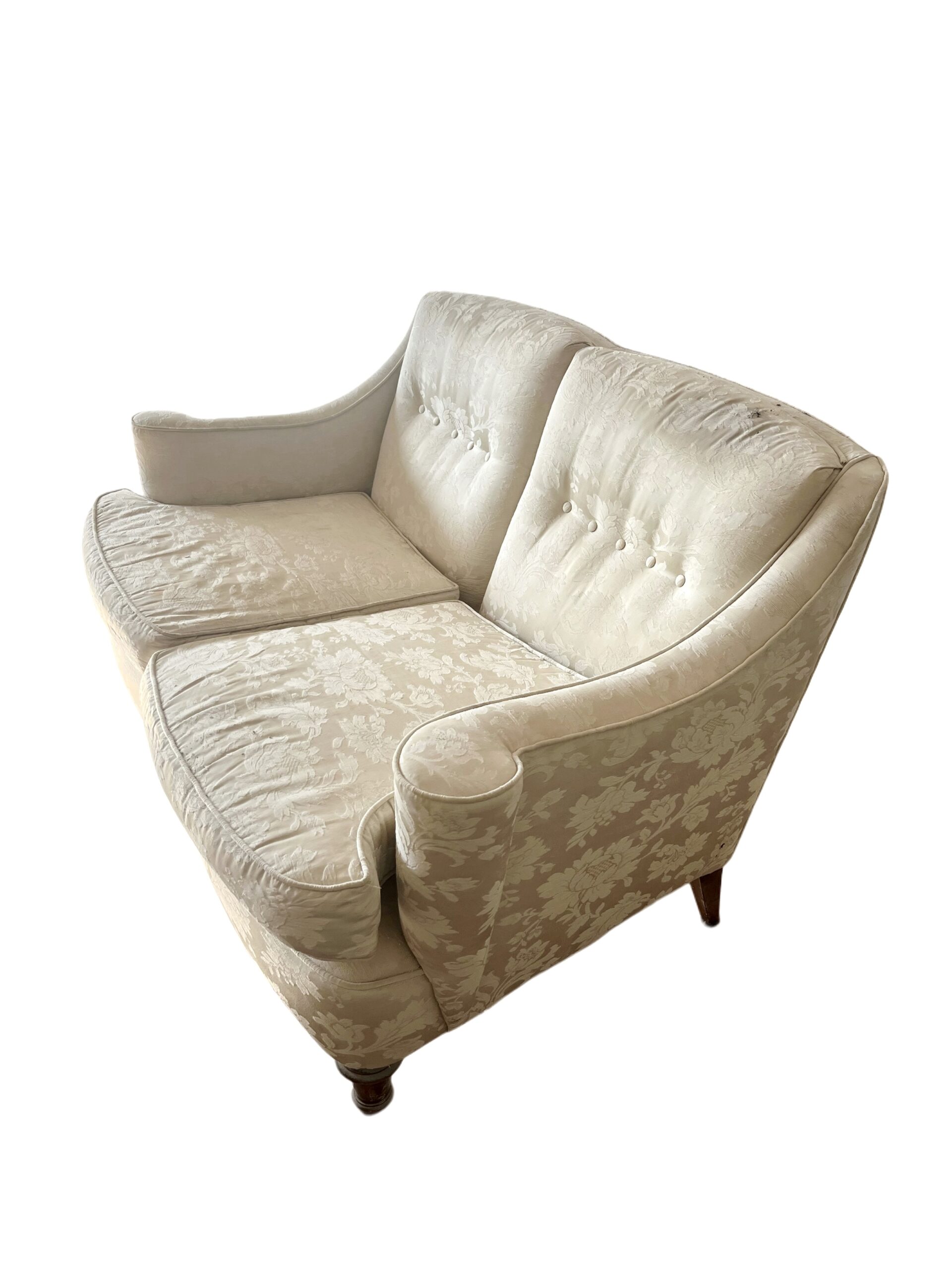 Divano Mid-Century in Tessuto Damascato